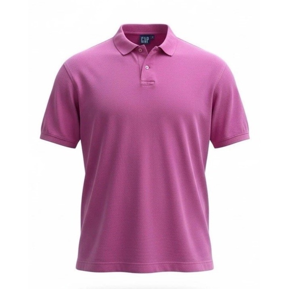 Vintage Gap Polo Short Sleeve Shirt Men's Size XL Pink Casual Preppy
